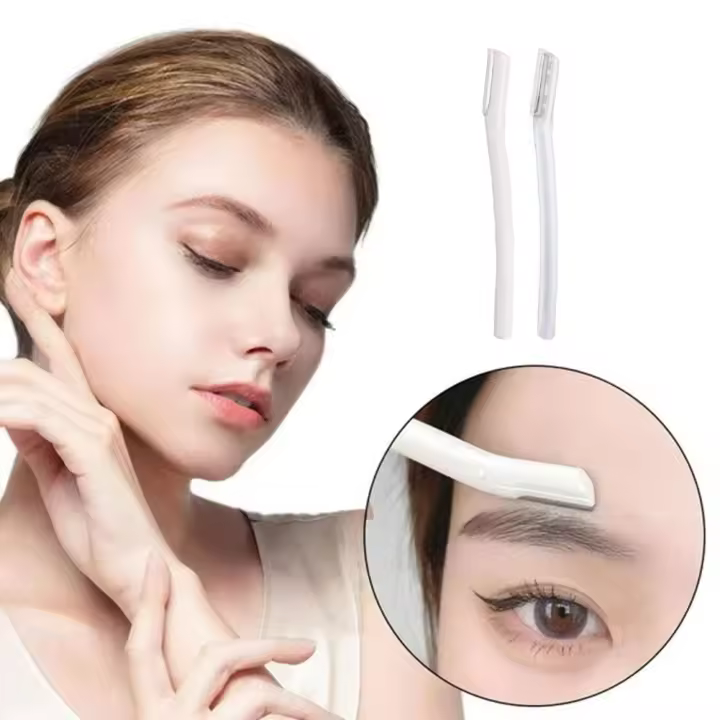 Cortador de cejas portátil, afeitadora facial para mujeres, depilación segura - 1