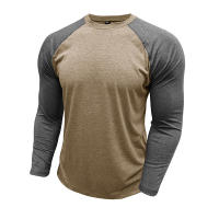 Camisetas Largas para Hombres Moda Casual con Color Contraste Perfecto para Primavera Otoño - details 8