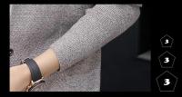 Suéter de otoño e invierno para hombre, suéter de punto, chaqueta, cárdigan largo para hombre, suéter de lana, suéter de color sólido - details 23