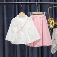 Hanfu, conjunto de otoño, vestido de princesa para bebé, disfraz antiguo chino para niñas, estilo Tang de la República de China, ropa para niños - details 21
