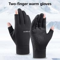 1 par de guantes de esquí antideslizantes para hombre y mujer, resistentes al agua, con pantalla táctil, para pesca en invierno - details 0