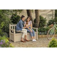 Baúl de Almacenamiento de Resina Grafito Capacidad de 265L Ideal para Ordenación de Jardín y Terraza 140 x 60 x 84 cm - details 17
