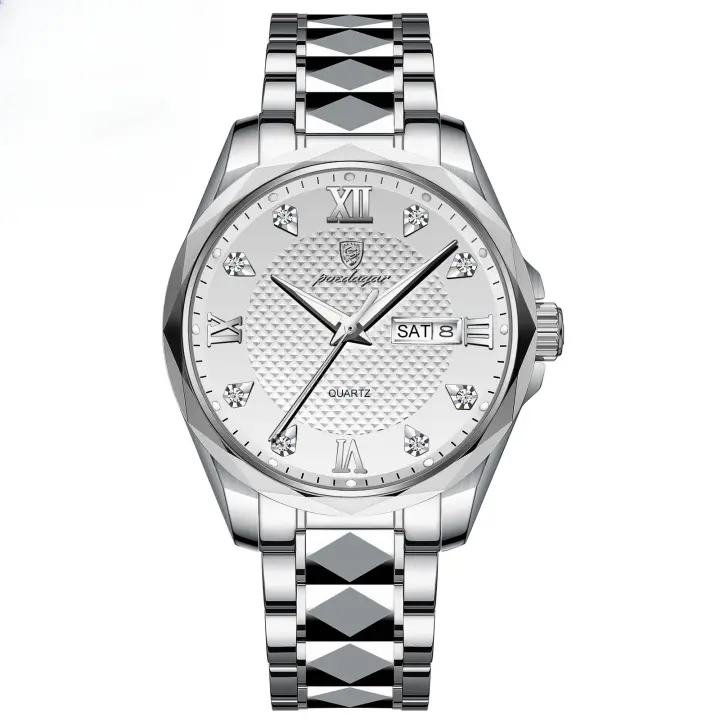 Nuevo reloj de cuarzo de moda con calendario doble suizo para hombre - 1