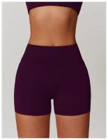 Pantalones cortos de Yoga de cintura alta afilados para mujer, pantalones cortos deportivos ajustados de secado rápido con realce de melocotón para correr y Fitness - details 21