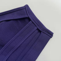 Yoga Conjunto Deportivo De Un Hombro Con Abertura De Espalda Abierta Fruncido - details 1