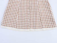 Vestido Corto a Cuadros Pequeños Elegante y a la Moda para Mujer con Cuello Plano Nuevo Estilo 0881/362 - details 8