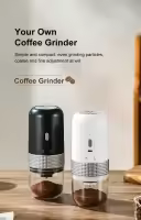 Molinillo de Café Eléctrico USB Inalámbrico Profesional Cartucho de Cerámica para Moler Café en Grano Molino Máquina de Café Portátil Accesorios - details 0