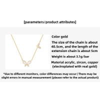 Collar de mariposa de acero inoxidable 316L, cadena ligera de lujo para clavícula pequeña, joyería exquisita de moda para mujer - details 0