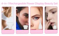 Maquinillas de afeitar eléctricas para mujer, recortadora de bikini, afeitadora inalámbrica 4 en 1 para mujer, removedor de pelo húmedo/seco con pantalla LED, kit de aseo indoloro para nariz, cuerpo y áreas íntimas - details 1