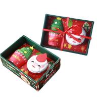 Toalla de Navidad en Forma de Pastel Toalla de Baño con Cara de Santa y Arbol de Navidad Bordado - details 1