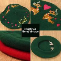 Para mujer boina sombrero decoración moda ciervo pan de jengibre hombre patrón artista gorros sombreros para Navidad - details 3