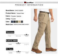 MAGCOMSEN hombres soft shell pantalones de lana caliente pantalones tácticos con bolsillos con cremallera - details 0