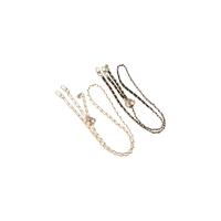 Cadena cruzada antipérdida para teléfono, funda de teléfono de cuero PU con metal, correas ajustables de lujo para colgar del cuello, para chicas y damas - details 14