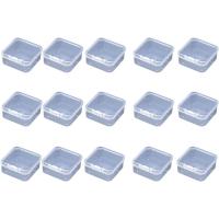 Caja de Plástico Transparente con Tapas Paquete de 15 para Organizar Monedas, Tapones y Artículos Pequeños 4.3x4.3cm - details 2