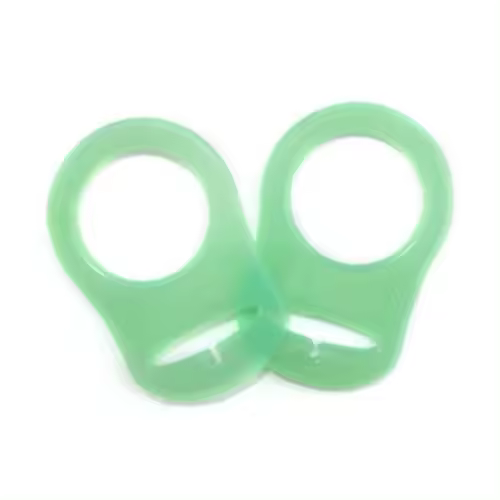 Sutoyuen-Adaptador de silicona para chupete, soporte de anillo transparente de grado alimenticio para maniquí MAM NUK, 100 piezas - 1