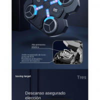 Boxeador musical de pared con guantes, 3 velocidades y luces LED, Bluetooth - details 7
