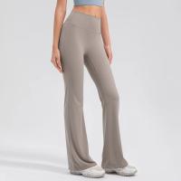 Pantalones acampanados de cintura alta de talla grande, pantalones de Yoga, pantalones cortos, mallas de entrenamiento, pantalones acampanados deportivos, pantalones deportivos para mujer - details 8