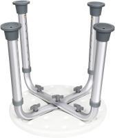 Silla de ducha médica Asiento de bañera Sool Baño Blanco Redondo Ajustable 8 direcciones Altura 36-54 cm, pies antideslizantes Carga 136 kg - details 6