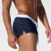 Traje de baño para hombre Diseño con bolsillo trasero, secado rápido, 10 colores, estilo de calzoncillos tipo bóxer para el verano - details 6