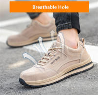 Zapatos de seguridad antichispas para soldador, calzado de trabajo de gamuza antiperforación, antideslizante - details 7