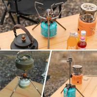 Soporte para acampar al aire libre, marco de estufa portátil y desmontable, altura ajustable, aleación de aluminio, ampliable - details 4