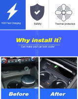Cargador inalámbrico QI para coche, accesorios de modificación Interior, placa de carga rápida para teléfono, 15W, para B-MW 3 Series 2020-2023, G20/G28 - details 1