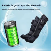 Compresión de aire recargable portátil de recuperación Set Pie Pierna Botas de Masaje para los hombres del pie y la pantorrilla con el calor - details 4