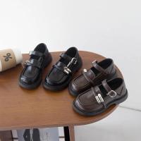 Zapatos de cuero para niños y niñas, mocasines versátiles de estilo británico a la moda, uniforme antideslizante de fondo suave, novedad de otoño, 2024 - details 2