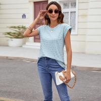 Blusa de Estilo Coreano Vintage para Mujer Cuello Redondo, Mangas Cortas, Moda Joven, Tops de Mujer Alta - details 16