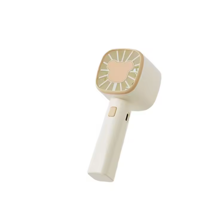 Pequeño con Alta Potencia Eólica, ventilador turbo de Tres lordades para Viajes Ventilador portátil de mano con Carga USB, potente ventilador Eléctrico - 1