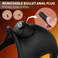 Leten Vibrador Anal Prostate Masajeador de Rostro con Anillo de Control Remoto - details 3