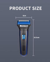 Kemei-Afeitadora eléctrica multifuncional 3 en 1, máquina de afeitar inalámbrica recargable, recortadora de pelo de nariz y barba, Kit de aseo - details 8