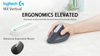Logitech MX Ratón Inalámbrico y Ergonómico Recargable por USB 2.4GHz Ideal para Oficina - details 0