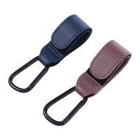 Bolsas colgantes giratorias de cuero PU, mosquetón de aleación de aluminio, ganchos para cochecito, Clips, gancho para cochecito, organizador de carrito, bolsa de bebé, gancho para cochecito - details 2