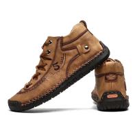 Zapatos informales de cuero hechos a mano para hombre, mocasines de invierno con piel, zapatos cómodos para caminar, zapatos planos para hombre, gran oferta - details 21