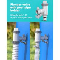 Adaptador de manguera para piscina sobre el suelo, adaptador de manguera para piscina con válvula de émbolo, 2 uds. - details 6