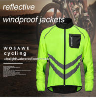 WOSAWE Chaqueta de Ciclismo Visibilidad Alta, Multifuncional, A Prueba de Viento, Secado Rápido, Manga Larga, Cuello Mandarín - details 0
