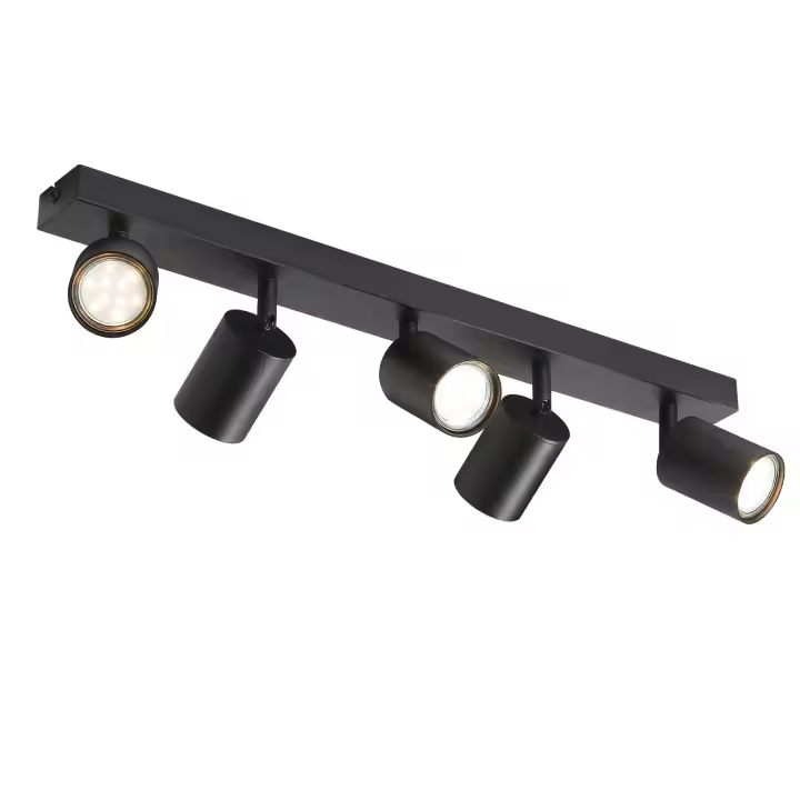 CBJKTX Focos de techo LED negros GU10 350 °   Giratorio moderno para pasillo, sala de estar, dormitorio sin bombilla - 1