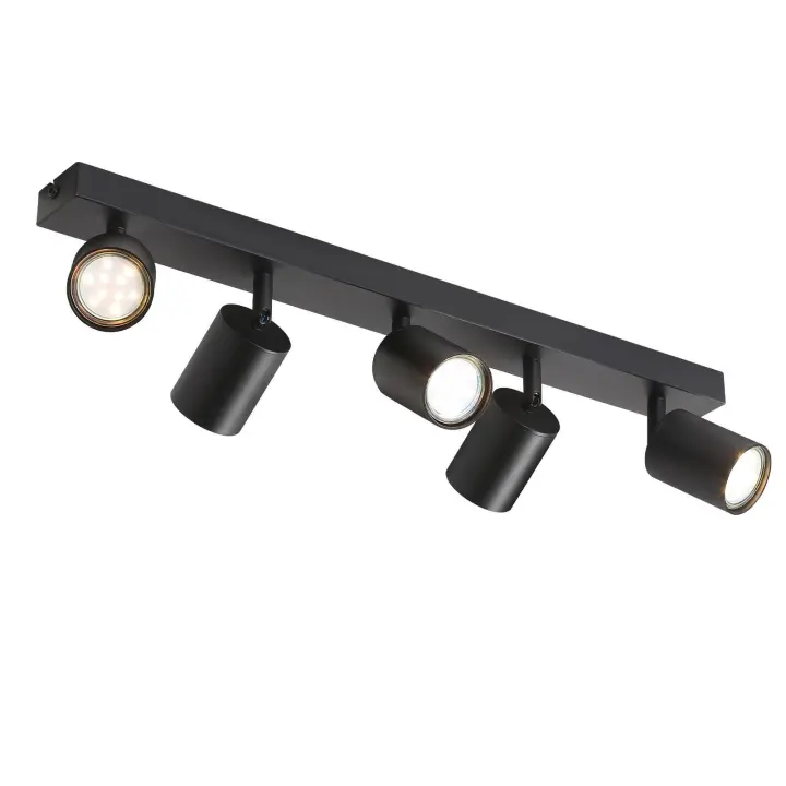 CBJKTX Focos de techo LED negros GU10 350 °   Giratorio moderno para pasillo, sala de estar, dormitorio sin bombilla - 1