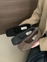 Zapatos individuales esponjosos de moda de gama alta nuevos zapatos planos de hadas con temperamento de brisa nocturna francesa zapatos de algodón de terciopelo de invierno femenino - details 19