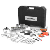 ValueMax-herramientas de reparación de automóviles, Kit de herramientas manuales de taller mecánico, llave inglesa, destornillador, juego de enchufes, 122 piezas - details 1