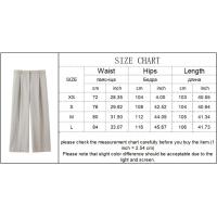 OUWU- Conjunto De Pantalones Y Chaleco De Primavera Para Mujer, Top Con Cuello Redondo Y Botones A La Moda, Pantalones De Cintura Alta, Traje De Ocio Para Oficina, Nuevo - details 1