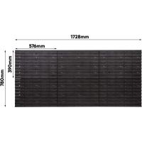 Sistema de Almacenamiento para Herramientas y Cajas Apilables Placas de Pared Extra Fuertes PAFEN Estante Vertical (Rojo/Negro) - details 2