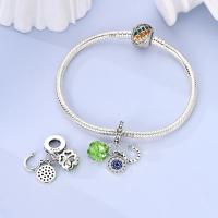 Abalorios de Plata 925 con Forma de Trébol de Cuatro Hojas, Ojos y Herradura, Compatibles con Pulseras Originales de Plata 925, para Mujer, Joyería, Manualidades, Regalos - details 3