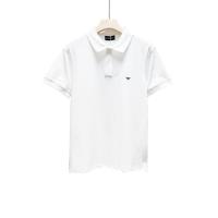 Polo de Verano Casual Camiseta de Algodón Puro para Hombres Camiseta Suelta con Logo Bordado - details 0