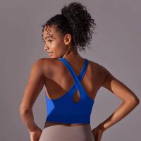 Chaleco de Yoga para Mujeres Top de Tanque de Color Sólido Ropa Interior Transpirable para Yoga, Gimnasio, Correr - details 24