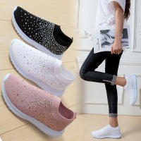 Zapatos individuales informales de estilo deportivo para mujer, Flyknit con diamantes de agua a la moda, primavera 2023 - details 1