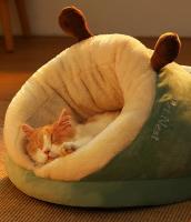Cálida cama de invierno para mascotas, guarida y acogida para gatos, casa nido para cachorros, saco de dormir para perros pequeños, artículos para mascotas, cálida caseta para gatos caseta para perros, acolchada y engrosada - details 7