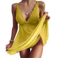 Picardías de encaje para mujer, camisón de malla con cuello en V profundo sin mangas, Sexy, exótico, caliente - details 31