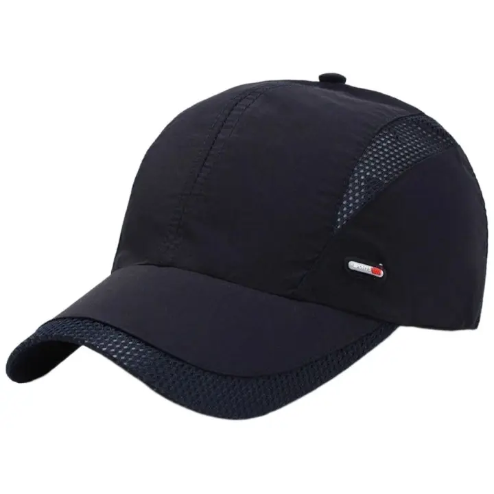 Gorra de béisbol de malla Snapback transpirable protección solar ultrafina gorra de secado rápido gorra de Golf gorra deportiva para correr - 1